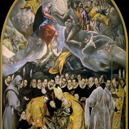 Πινακας σε καμβά EL GRECO - THE BURIAL OF THE COUNT OF ORGAZ - El Greco Sticky 4