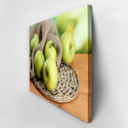 Πινακας σε καμβά GREEN APPLES - Food and Drink Sticky 2