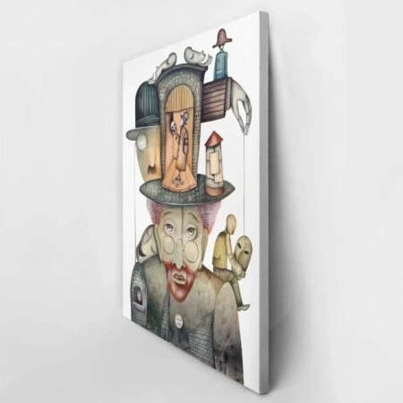 Πινακας σε καμβά HAMLET OF SHAKESPEARE - Αφηρημενα και Abstract Sticky 2