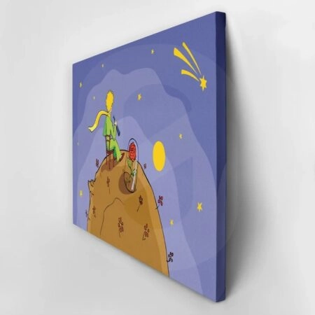 Πινακας σε καμβά LITTLE PRINCE LOOKING STARS - Παιδικοι και set Sticky 2