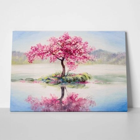 Πινακας σε καμβά ORIENTAL CHERRY TREE