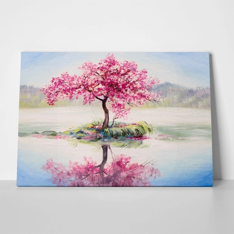 Πινακας σε καμβά ORIENTAL CHERRY TREE