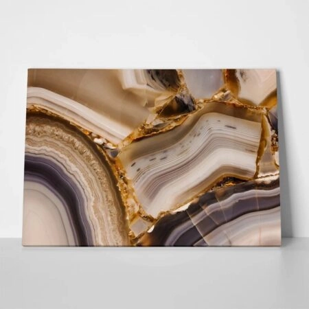 Πινακας σε καμβά POLISHED AGATE MACRO - Αφηρημενα και Abstract