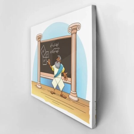 Πινακας σε καμβά PYTHAGORAS THEOREM PROOF - Παιδικοι και set Sticky 2