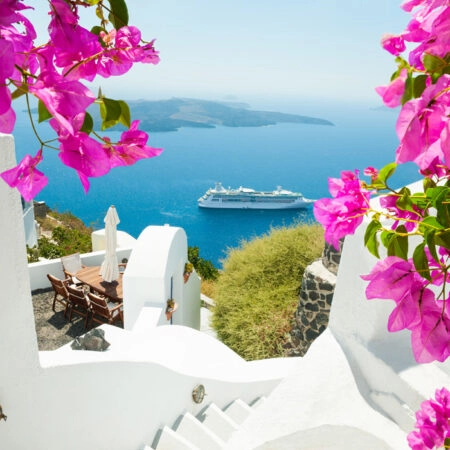 Πινακας σε καμβά SANTORINI 5 - Νησια Sticky 4