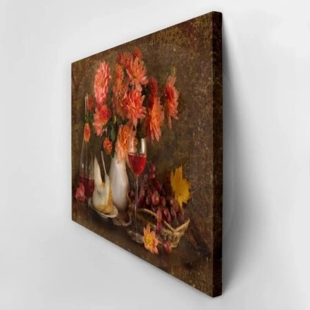 Πινακας σε καμβά STILL LIFE AUTUMN FLOWERS - Μπουκετα Λουλουδιων Sticky 2