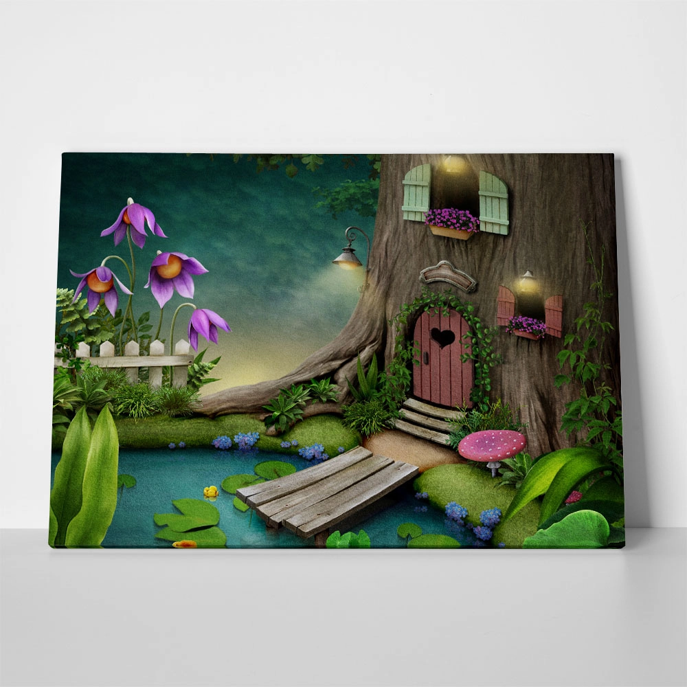 Πινακας σε καμβά TREE DOOR