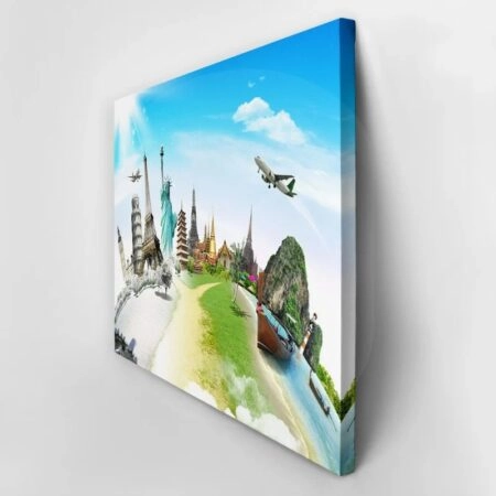 Πινακας σε καμβά WORLD LANDMARKS 3 - Αξιοθεατα και Ιστορια Sticky 2