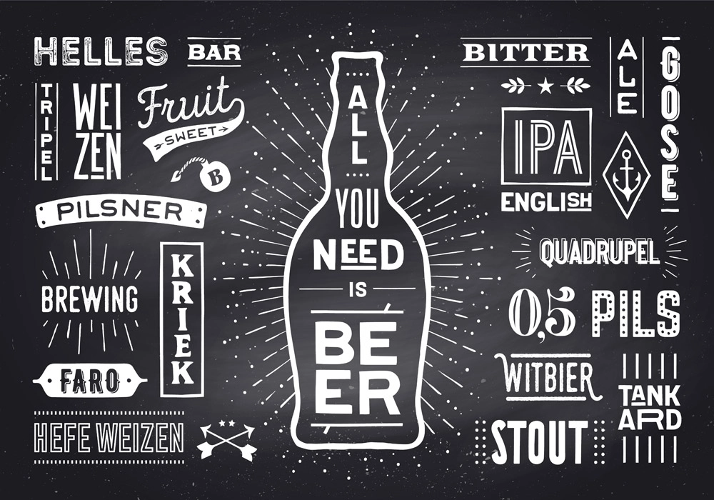 Πινακας σε καμβά BEER POSTER