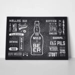 Πινακας σε καμβά BEER POSTER