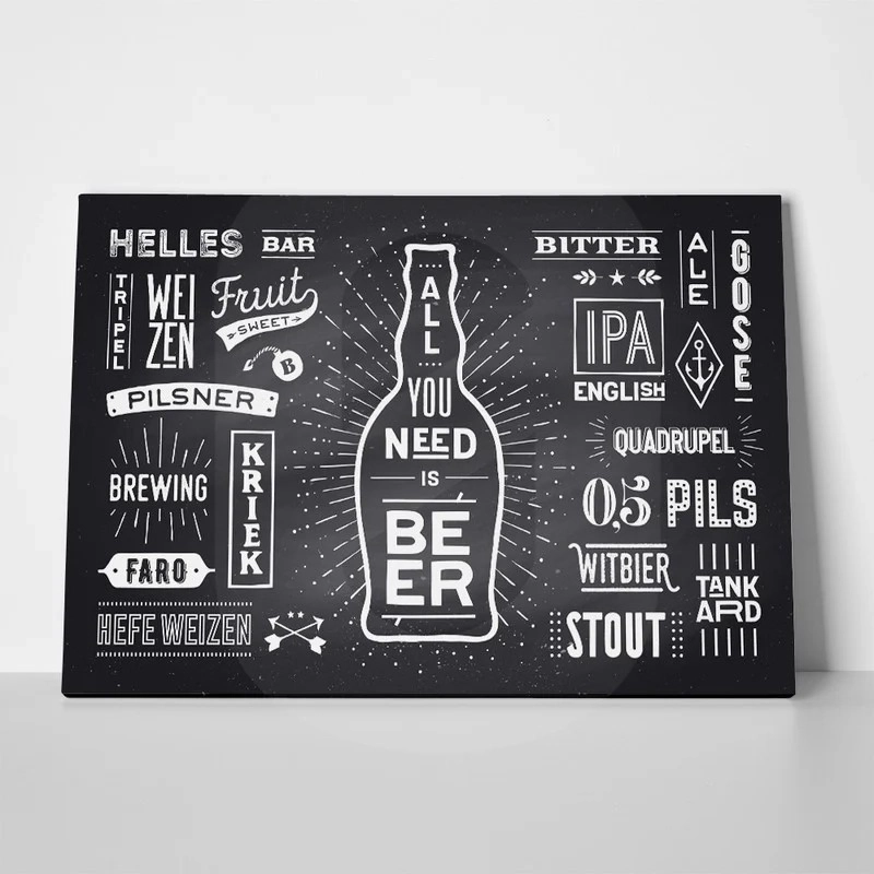 Πινακας σε καμβά BEER POSTER
