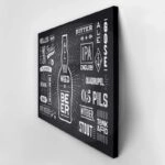 Πινακας σε καμβά BEER POSTER