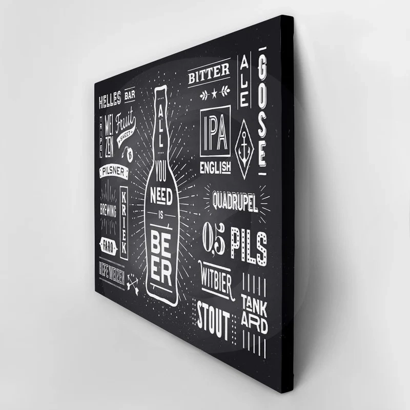 Πινακας σε καμβά BEER POSTER