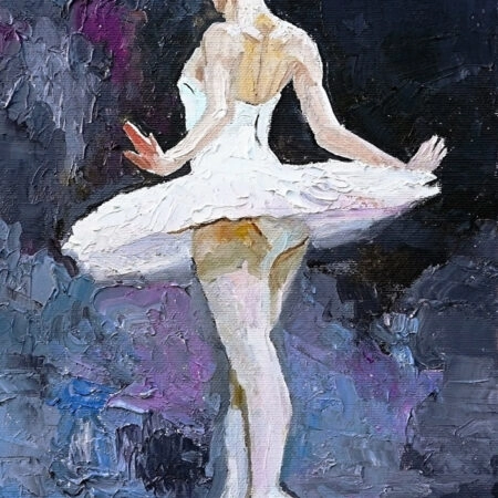 Πινακας σε καμβά BLUE TONES BALLERINA - Χορος Sticky 5