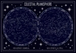 Πινακας σε καμβά CELESTIAL PLANISPHERE MAP