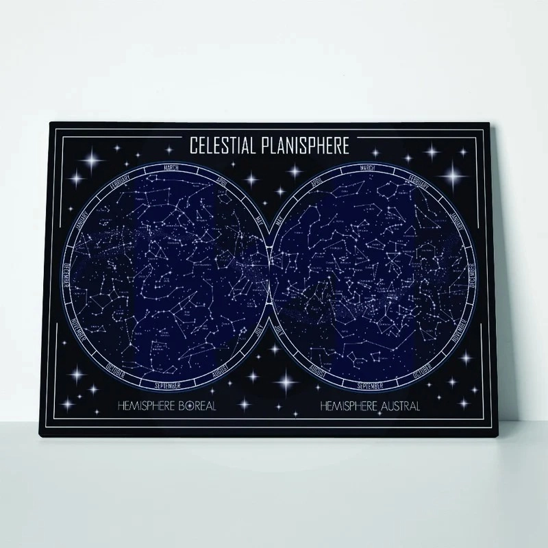 Πινακας σε καμβά CELESTIAL PLANISPHERE MAP