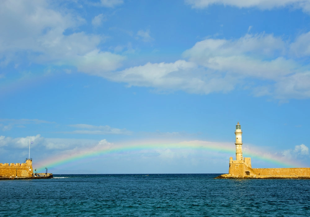 Πινακας σε καμβά CHANIA RAINBOW