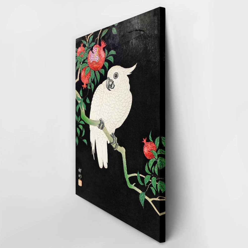 Πινακας σε καμβά COCKATOO AND POMEGRANATE