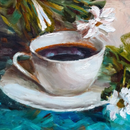 Πινακας σε καμβά CUP OF COFFEE PAINTING - Food and Drink Sticky 5