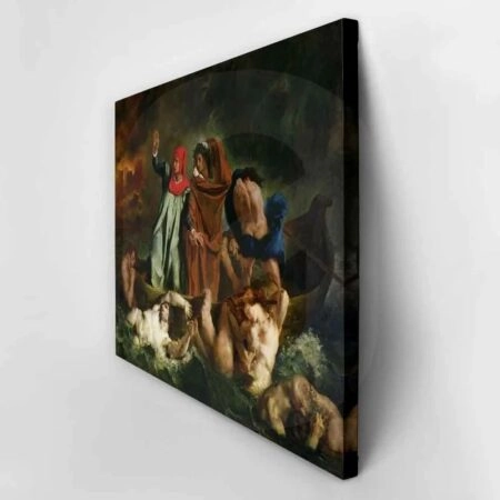 Πινακας σε καμβά DELACROIX THE BARQUE OF DANTE - Eugene Delacroix Sticky 2