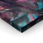 Πινακας σε καμβά FLUROSCENT PALM LEAVES