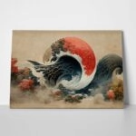 Πινακας σε καμβά JAPANESSE STYLE WAVE