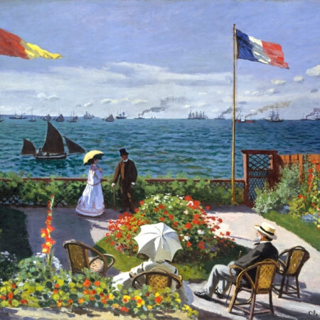 Πινακας σε καμβά MONET - GARDEN AT SAINTE ADRESSE - Monet Claude Sticky 5