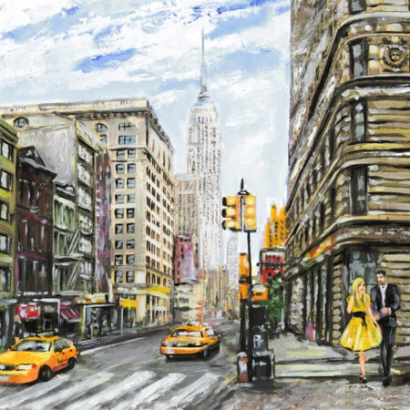 Πινακας σε καμβά NEW YORK PAINTING 3 - Νεα Υορκη Sticky 4