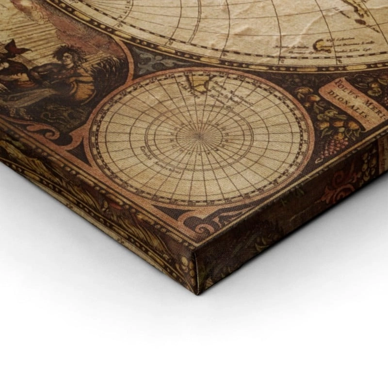 Πινακας σε καμβά OLD WORLD ATLAS