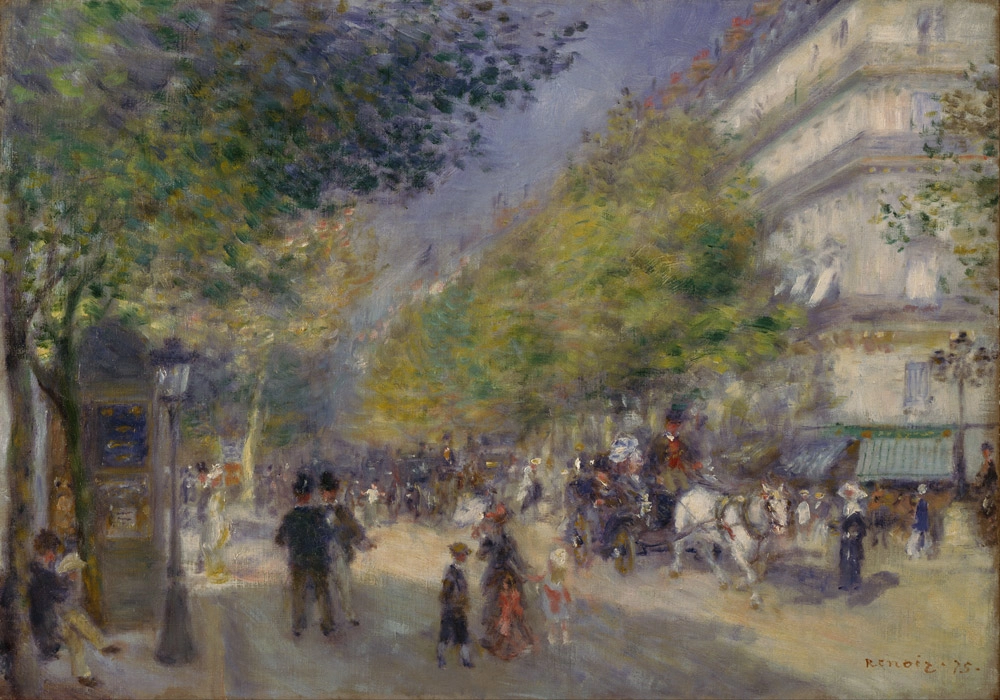Πινακας σε καμβά RENOIR - THE GRANDS BOULEVARDS