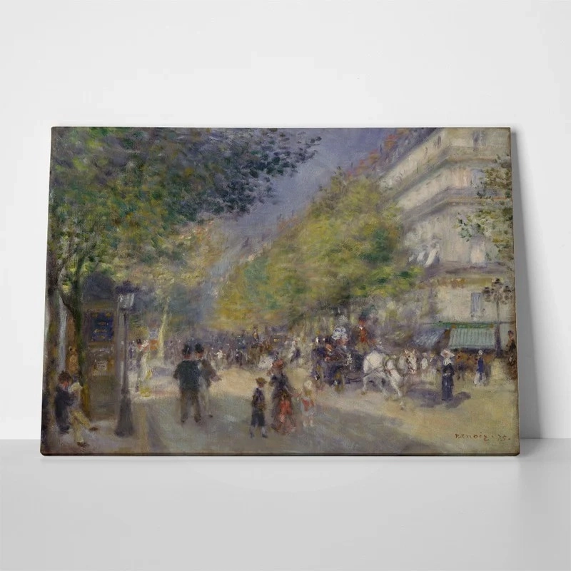 Πινακας σε καμβά RENOIR - THE GRANDS BOULEVARDS