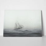 Πινακας σε καμβά SAILING SHIP IN THE FOG