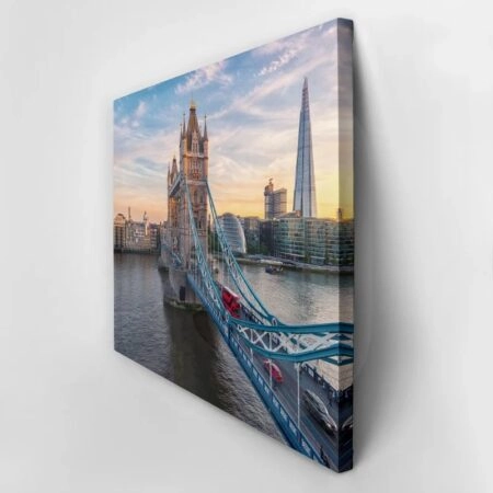 Πινακας σε καμβά SUNSET TOWER BRIDGE LONDON - Αξιοθεατα και Ιστορια Sticky 2