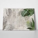 Πινακας σε καμβά TROPICAL LEAVES