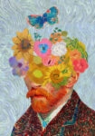 Πινακας σε καμβά VAN GOGH - FLORAL PORTRAIT