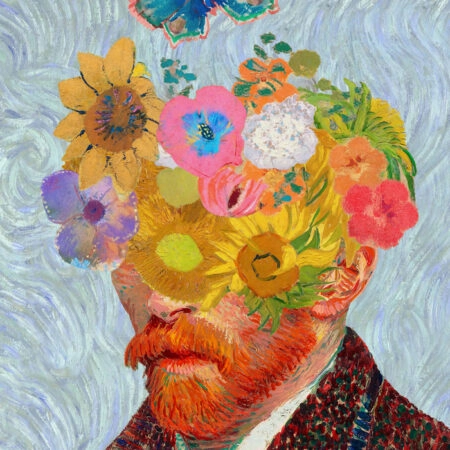Πινακας σε καμβά VAN GOGH - FLORAL PORTRAIT - Vincent Van Gogh Sticky 5