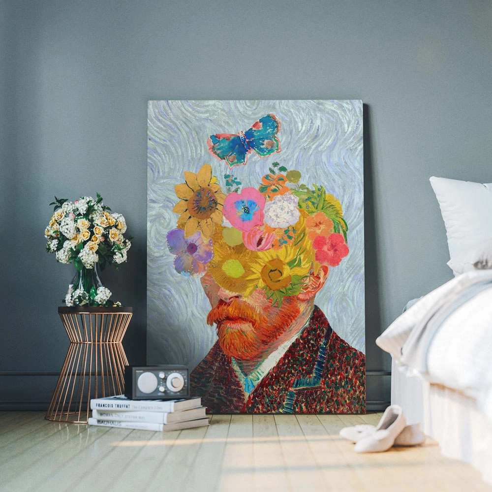 Πινακας σε καμβά VAN GOGH - FLORAL PORTRAIT