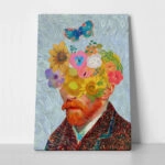 Πινακας σε καμβά VAN GOGH - FLORAL PORTRAIT