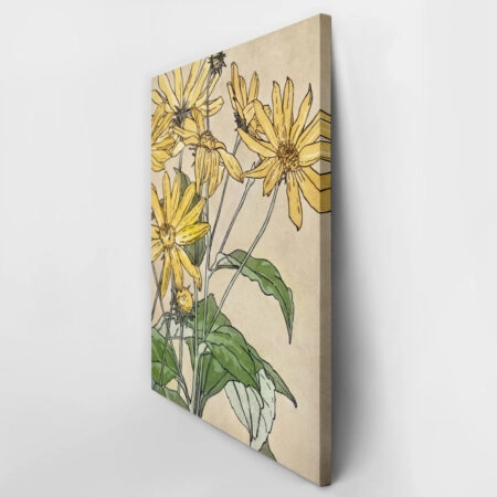 Πινακας σε καμβά WATERCOLOR SUNFLOWERS - Ηλιανθοι Sticky 3