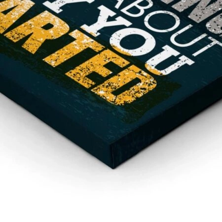 Πινακας σε καμβά WHEN YOU FEEL LIKE QUITING - Typography Sticky 1