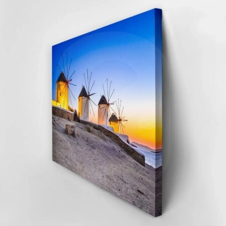Πινακας σε καμβά WINDMILLS OF MYKONOS 4 - Νησια Sticky 2