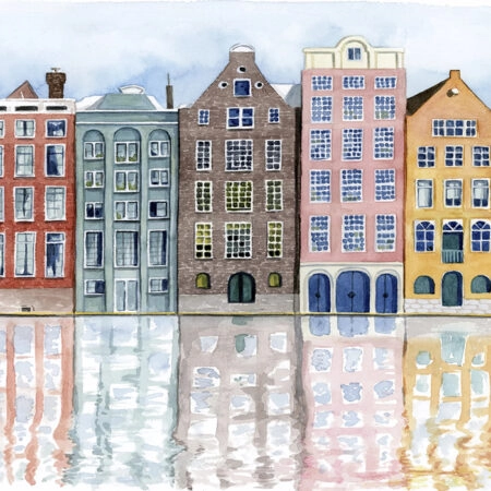 Πινακας σε καμβά NETHERLANDS NEIGHBORHOOD - Αμστερνταμ Sticky 5