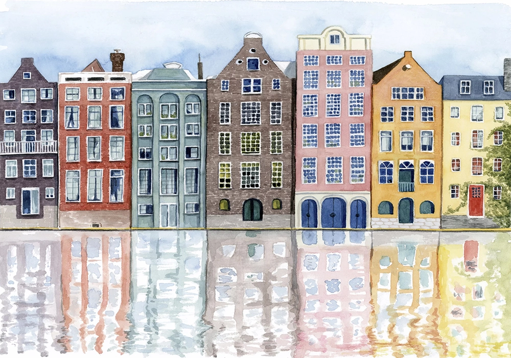 Πινακας σε καμβά NETHERLANDS NEIGHBORHOOD