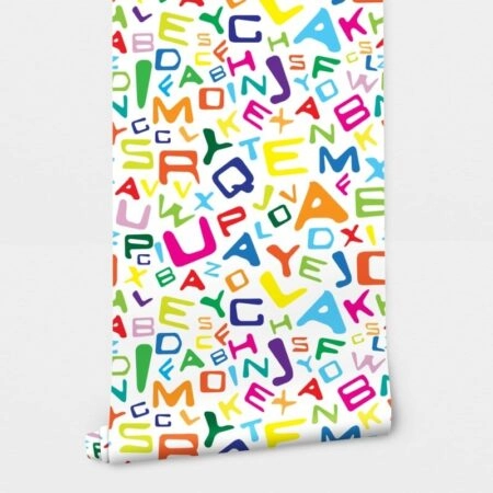 Αυτοκόλλητη Ταπετσαρία τοίχου ALPHABET - Παιδικές Ταπετσαρίες Sticky 1
