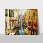 Σετ Δίπτυχος Πινακας σε καμβά AMAZING VENICE