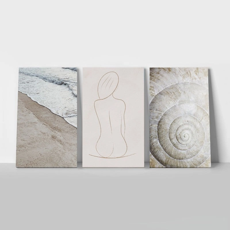 Σετ Τριπτυχος Πινακας σε καμβά APHRODITE