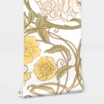 Αυτοκόλλητη Ταπετσαρία τοίχου ART NOUVEAU FLORAL