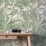 Αυτοκόλλητη Ταπετσαρία τοίχου ART NOUVEAU GREEN LEAVES