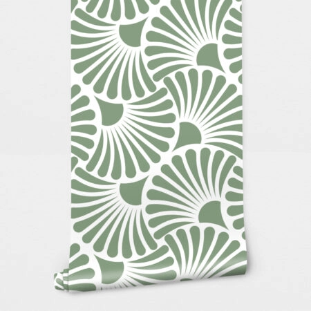 Αυτοκόλλητη Ταπετσαρία τοίχου ART NOUVEAU PASTEL GREEN - Μοτίβα Sticky 2