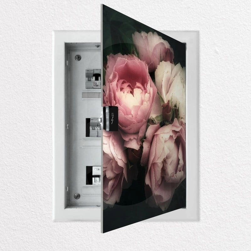 Aυτοκόλλητο ηλεκτρολογικού πίνακα BEAUTIFUL BOUQUET PINK ROSE FLOWERS